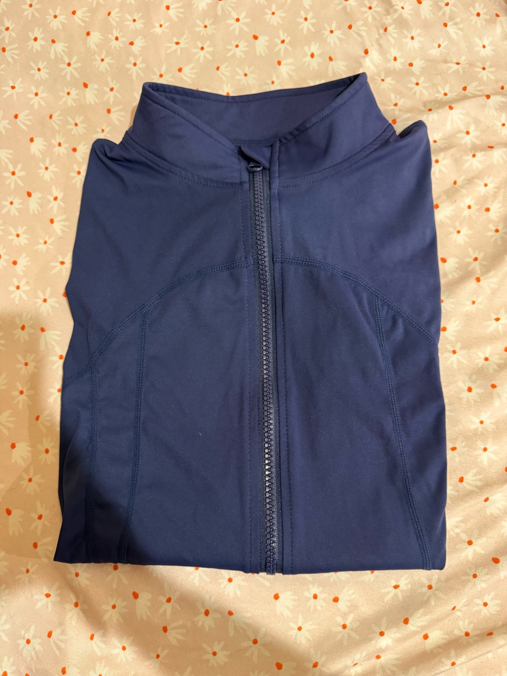 Navy Zip-Up Athletic Jacket